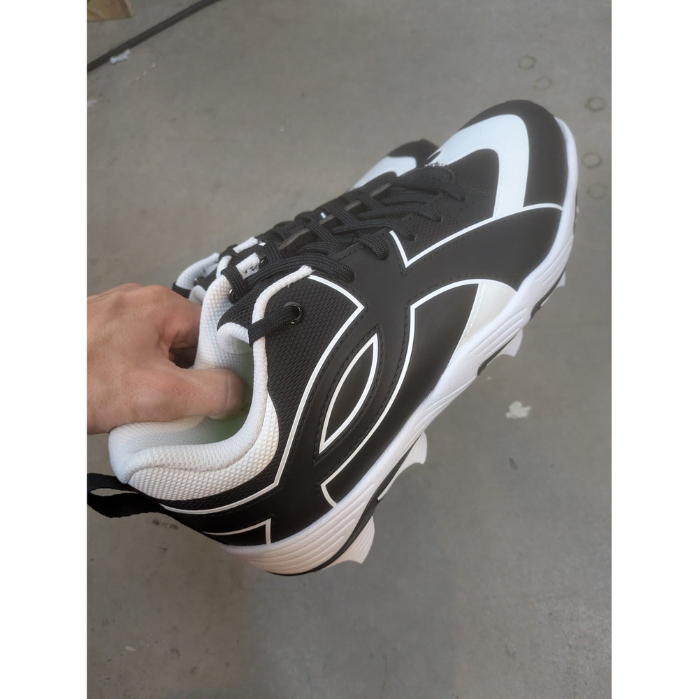 NEW Under Armour Leadoff Icon Low RM Men's 8 Black White Baseball Cleats - Picture 5 of 10